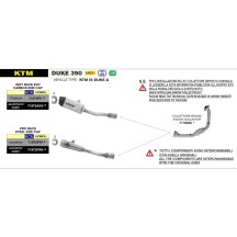 SILENCIADOR ARROW ALUMINIO DARK-CARBY INDY RACE EVO KTM DUKE 390 2024