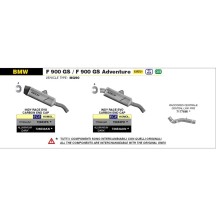 SILENCIADOR INDY RACE EVO TITANIO-CARBY ARROW BMW F 900 GS / ADVENTURE 2024