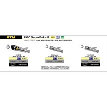 SILENCIADOR HOMOLOGADO PRO RACE ARROW TITANIO KTM 1390 SUPER DUKE R 2024