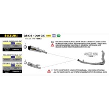 SILENCIADOR FLECHA DE ACERO XKONE SUZUKI GSX-S 1000 GX 2024