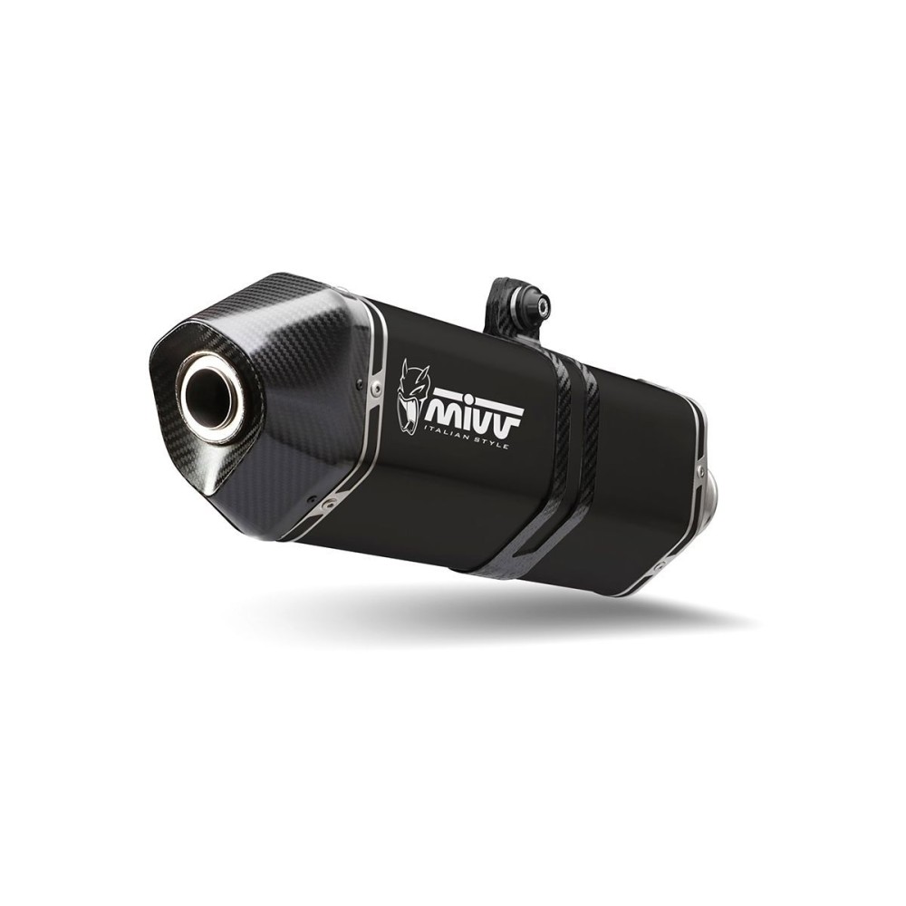 TERMINALE DELTA RACE INOX NERO MIVV VESPA GTS 300 2021-2024 TERMINALE DELTA RACE INOX NERO MIVV VESPA GTS 300 2021-2024