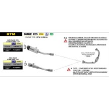 SILENCIADOR INDY RACE EVO TITANIO-CARBY ARROW KTM DUKE 125 2024