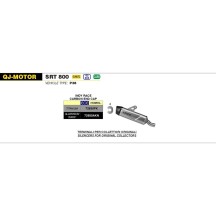SILENCIADOR INDY RACE EVO TITANIO CARBY ARROW QJ MOTOR SRT 800 2023-2024