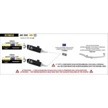 SILENCIADOR URBAN ALUMINIO DARK CARBY ARROW KYMCO AK 550 2021-2024