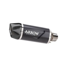 SILENCIADOR INDY RACE EVO ALUMINIO CARBONO OSCURO ARROW KAWASAKI Z 500 2024