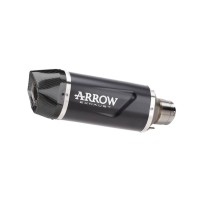 SILENCIADOR INDY RACE EVO ALUMINIO CARBONO OSCURO ARROW KAWASAKI Z 500 2024