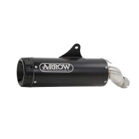 KIT SILENCIADOR REBEL ARROW CON TAPÓN DE ALUMINIO OSCURO HONDA CMX 1100 REBEL 2021-2024