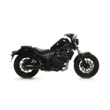 KIT SILENCIADOR REBEL ARROW CON TAPA DE ALUMINIO OSCURO HONDA CMX 500 REBEL 2017-2024
