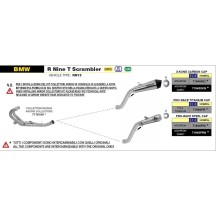 SILENCIADOR ARROW PRO RACE TITANIO BMW R NINE T SCRAMBLER 2021-2024