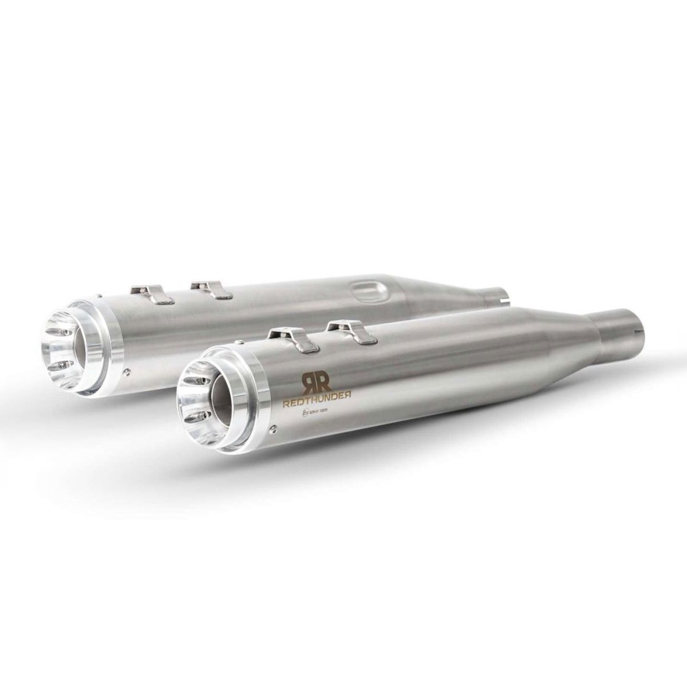 PAR DE SILENCIADORES LATERALES RASO THUNDER ROJO HARLEY DAVIDSON TOURING 2009-2016 PAR DE SILENCIADORES LATERALES RASO THUNDER ROJO HARLEY DAVIDSON TOURING 2009-2016