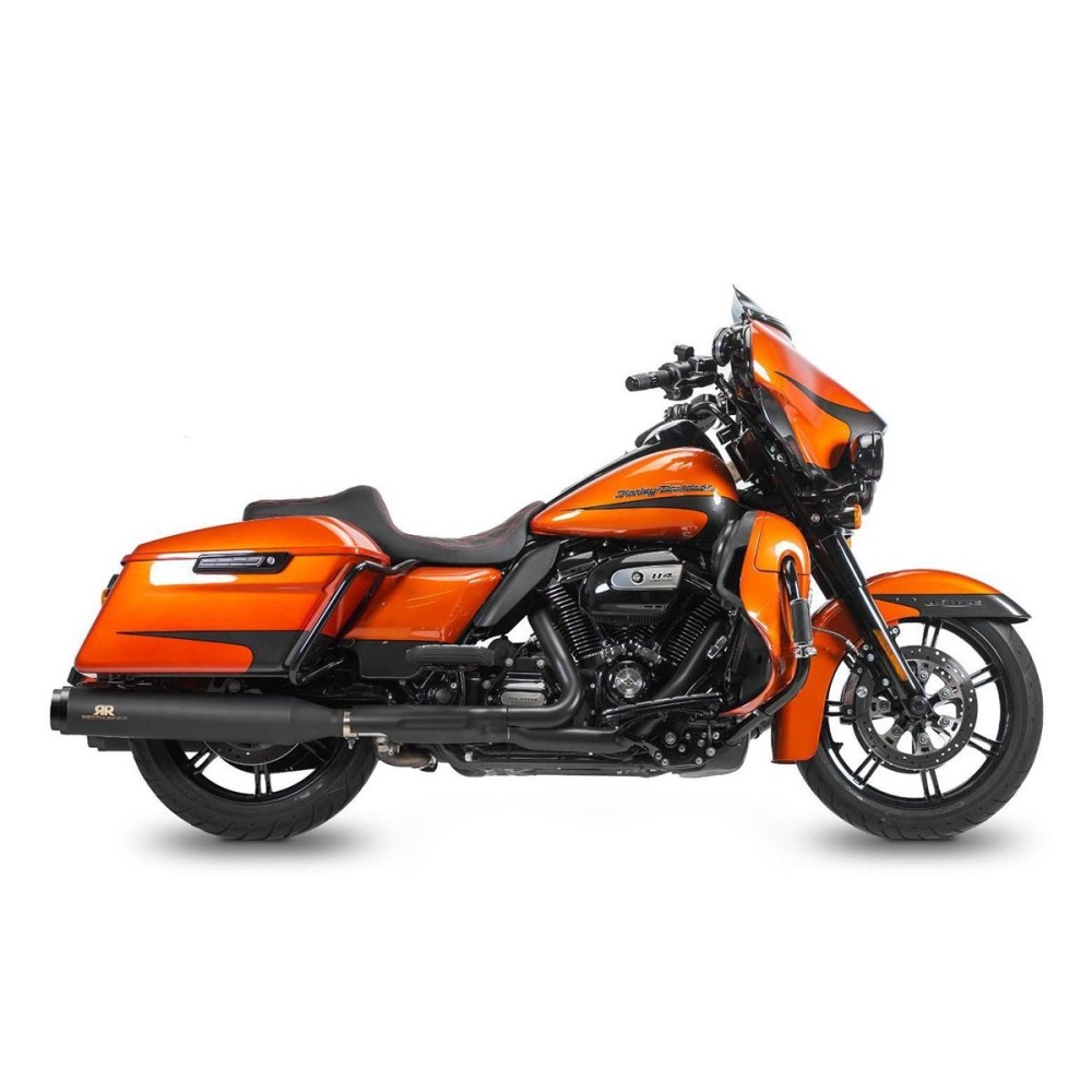 PAR DE SILENCIADORES LATERALES NEGROS RACING RED THUNDER HARLEY DAVIDSON TOURING 2009-2016 PAR DE SILENCIADORES LATERALES NEGROS RACING RED THUNDER HARLEY DAVIDSON TOURING 2009-2016