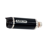 SILENCIADOR DE ALUMINIO DE FLECHA OSCURA-CARBY YAMAHA TRACER 7 2021-2024