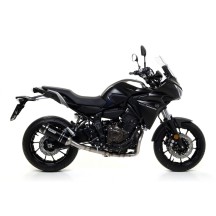 SILENCIADOR DE ALUMINIO DE FLECHA OSCURA-CARBY YAMAHA TRACER 7 2021-2024