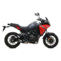 SILENCIADOR WORKS ARROW ACERO NEGRO CARBONO YAMAHA MT-07 2021-2024