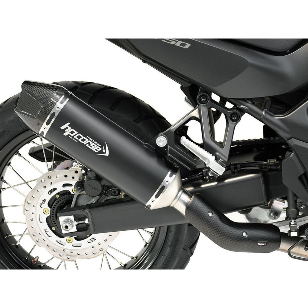 SILENCIADOR DE ESCAPE SP-1 CARBONO CORTO NEGRO HP CORSE HONDA TRANSALP XL 750 2023-2024 SILENCIADOR DE ESCAPE SP-1 CARBONO CORTO NEGRO HP CORSE HONDA TRANSALP XL 750 2023-2024