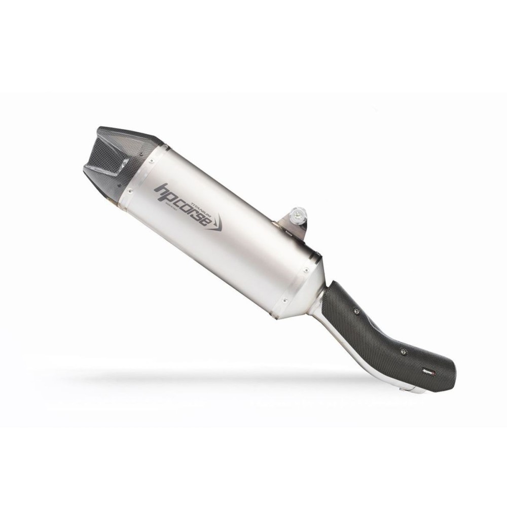 SILENCIADOR DE ESCAPE SP-1 CARBONO CORTO TITANIO HP CORSE HONDA TRANSALP XL 750 2023-2024 SILENCIADOR DE ESCAPE SP-1 CARBONO CORTO TITANIO HP CORSE HONDA TRANSALP XL 750 2023-2024