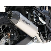 SILENCIADOR DE ESCAPE SP-1 CARBONO CORTO TITANIO HP CORSE HONDA TRANSALP XL 750 2023-2024