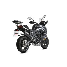 SILENCIADOR MIVV OVAL NEGRO-ACERO INOXIDABLE BENELLI TRK 702 / X 2023-2024