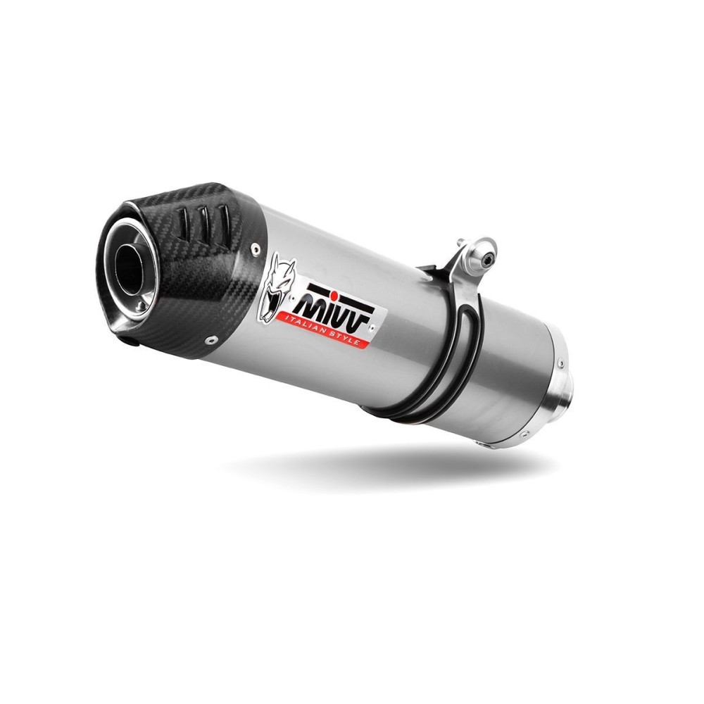 SILENCIADOR MIVV OVALADO ACERO INOX-CARBONO BENELLI TRK 702 / X 2023-2024