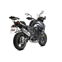 SILENCIADOR MIVV OVALADO ACERO INOX-CARBONO BENELLI TRK 702 / X 2023-2024