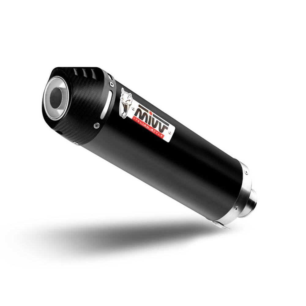 SILENCIADOR MIVV STR-1 ACERO INOXIDABLE NEGRO MOTO MORINI 649 SEIEMMEZZO STR 2022-2024