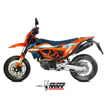 SILENCIADOR MIVV STR-1 ACERO INOXIDABLE NEGRO KTM 690 SMC R 2021-2024