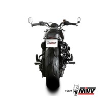 PAR DE SILENCIADORES HR-1 NEGRO ACERO INOX CARBONO MIVV HARLEY DAVIDSON SPORTSTER 1250 S 21-24
