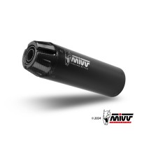 SILENCIADOR HR-1 NEGRO ACERO INOXIDABLE TAPÓN LARGO CARBONO MIVV HONDA CMX 1100 REBEL 2022-2024