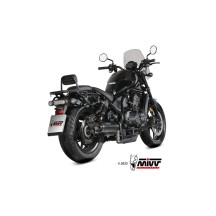 SILENCIADOR HR-1 ACERO INOXIDABLE NEGRO TAPA CORTA CARBONO MIVV HONDA CMX 1100 REBEL 2022-2024