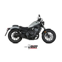 TERMINAL HR-1 ACERO INOXIDABLE NEGRO MIVV HONDA CMX 500 REBEL 2022-2024