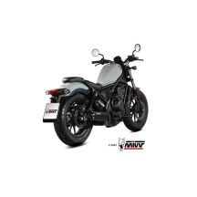 TERMINAL HR-1 ACERO INOXIDABLE NEGRO MIVV HONDA CMX 500 REBEL 2022-2024