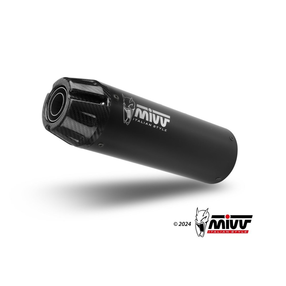 SILENCIADOR HR-1 ACERO INOXIDABLE NEGRO TAPA CARBONO MIVV HONDA CL 500 2023-2024 SILENCIADOR HR-1 ACERO INOXIDABLE NEGRO TAPA CARBONO MIVV HONDA CL 500 2023-2024