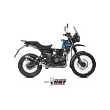 SILENCIADOR MIVV OVALADO ACERO INOXIDABLE NEGRO ROYAL ENFIELD HIMALAYAN 2021-2023
