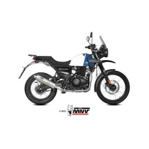 SILENCIADOR MIVV OVALADO ACERO INOXIDABLE ROYAL ENFIELD HIMALAYAN 2021-2023