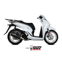 SISTEMA MOVER MIVV COMPLETO ACERO INOXIDABLE NEGRO  HONDA SH 150 2020-2024