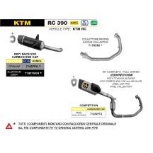 SILENCIADOR INDY RACE EVO TITANIO ARROW KTM RC 390 2022-2023