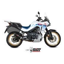 SILENCIADOR MIVV OVALADO ACERO INOXIDABLE NEGRO HONDA XL 750 TRANSALP 2023-2024