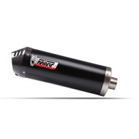 SILENCIADOR MIVV OVALADO NEGRO DE ACERO INOXIDABLE CON PROTECCIÓN TÉRMICA HONDA XL 750 TRANSALP 2023-2024