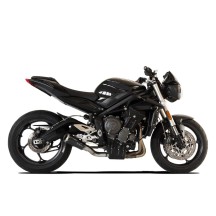 TERMINALE GP07 "RETE" HP CORSE NERO  TRIUMPH STREET TRIPLE 765 S / R / RS 2017-2022