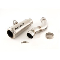 TERMINALE GP07 "RETE" SATINATO HP CORSE  TRIUMPH STREET TRIPLE 765 S / R / RS 2017-2022