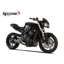 TERMINALE GP07 "RETE" SATINATO HP CORSE  TRIUMPH STREET TRIPLE 765 S / R / RS 2017-2022