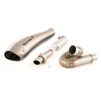 SILENCIADOR DE ESCAPE HP CORSE HYDROFORM "CHIOCCIOLA" SATINADO DUCATI MONSTER 797 2017-2020