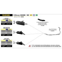 SILENCIADOR ARROW DE ALUMINIO INDY RACE SUZUKI V-STROM 800 DE / SE 2023-2024