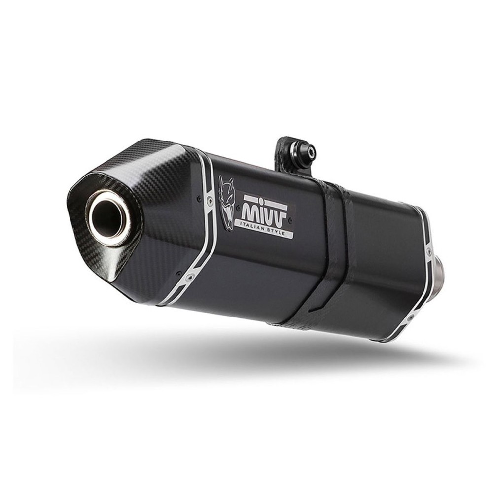 SILENCIADOR MIVV SPEED EDGE ACERO INOXIDABLE NEGRO SUZUKI V-STROM 800 DE / SE 2023-2024