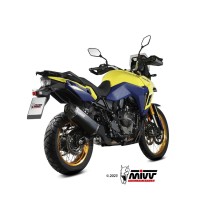 SILENCIADOR MIVV SPEED EDGE ACERO INOXIDABLE NEGRO SUZUKI V-STROM 800 DE / SE 2023-2024