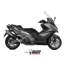 TERMINAL DE ACERO INOXIDABLE SR-1 NEGRO MIVV KYMCO AK 550 2021-2024