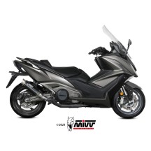 SILENCIADOR MIVV GP PRO RACING ACERO INOXIDABLE NEGRO KYMCO AK 550 2021-2024