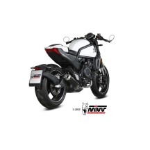 MIVV X-M1 TERMINAL DE ACERO INOXIDABLE NEGRO CF MOTO CL-X 700 2023-2025