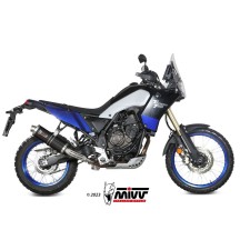 SILENCIADOR MIVV SPORT OVALADO ACERO INOXIDABLE NEGRO YAMAHA TENERE 700 2019-2024