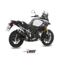 SILENCIADOR MIVV DAKAR ACERO INOXIDABLE NEGRO SUZUKI V-STROM 1000 / XT 2014-2020